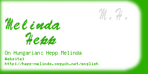 melinda hepp business card